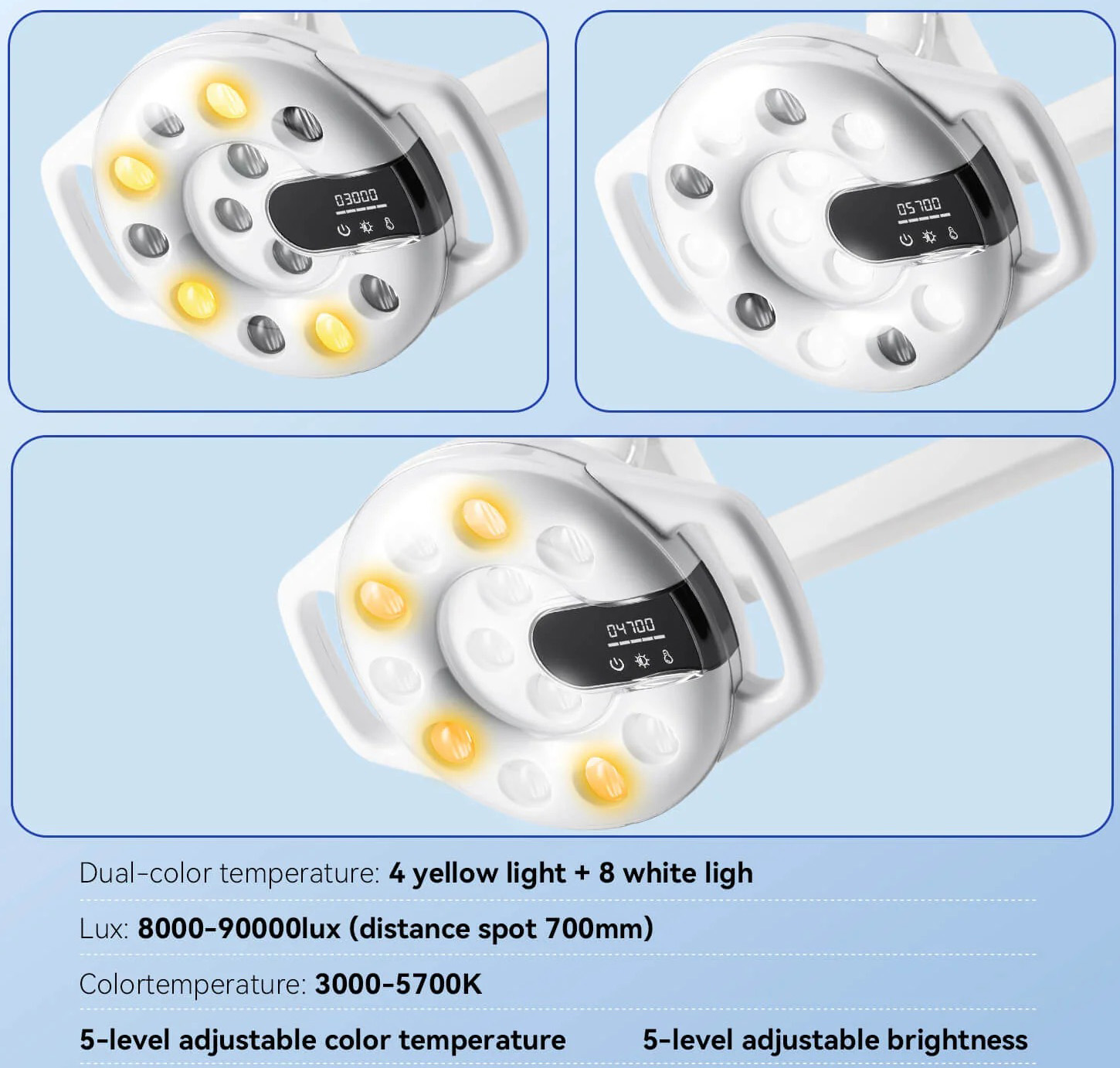 Bonin T12C Dental Chair Light 12 LED Oral Light Lamp for Dental Unit Chair